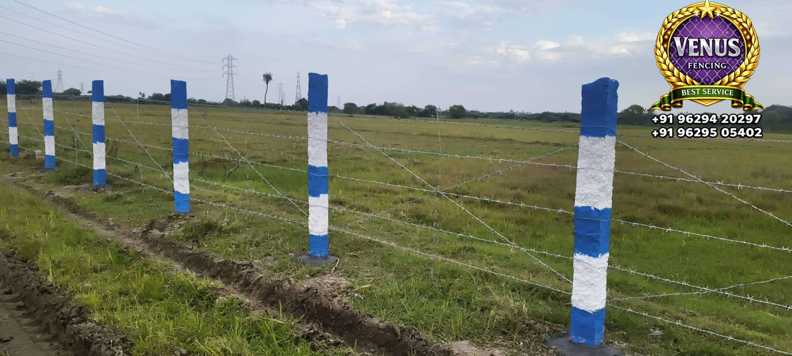 Barbed Wire Fencing X model