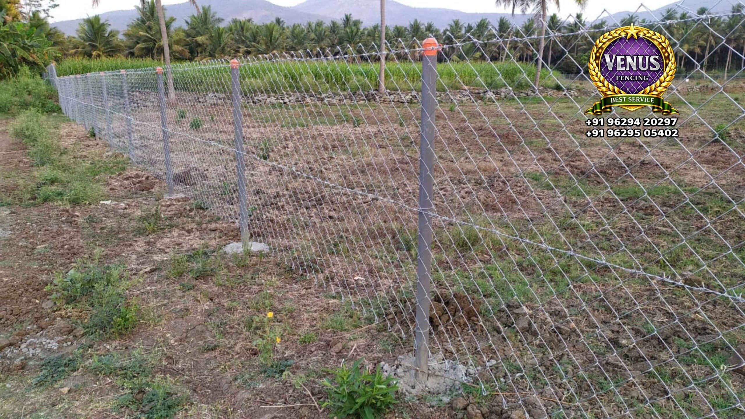 MS Pipe Chain Link Fencing